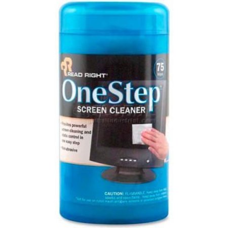 Read Right® One Step CRT Screen Cleaning Wipes, 75/Pack - REARR1409 -  ADVANTUS
